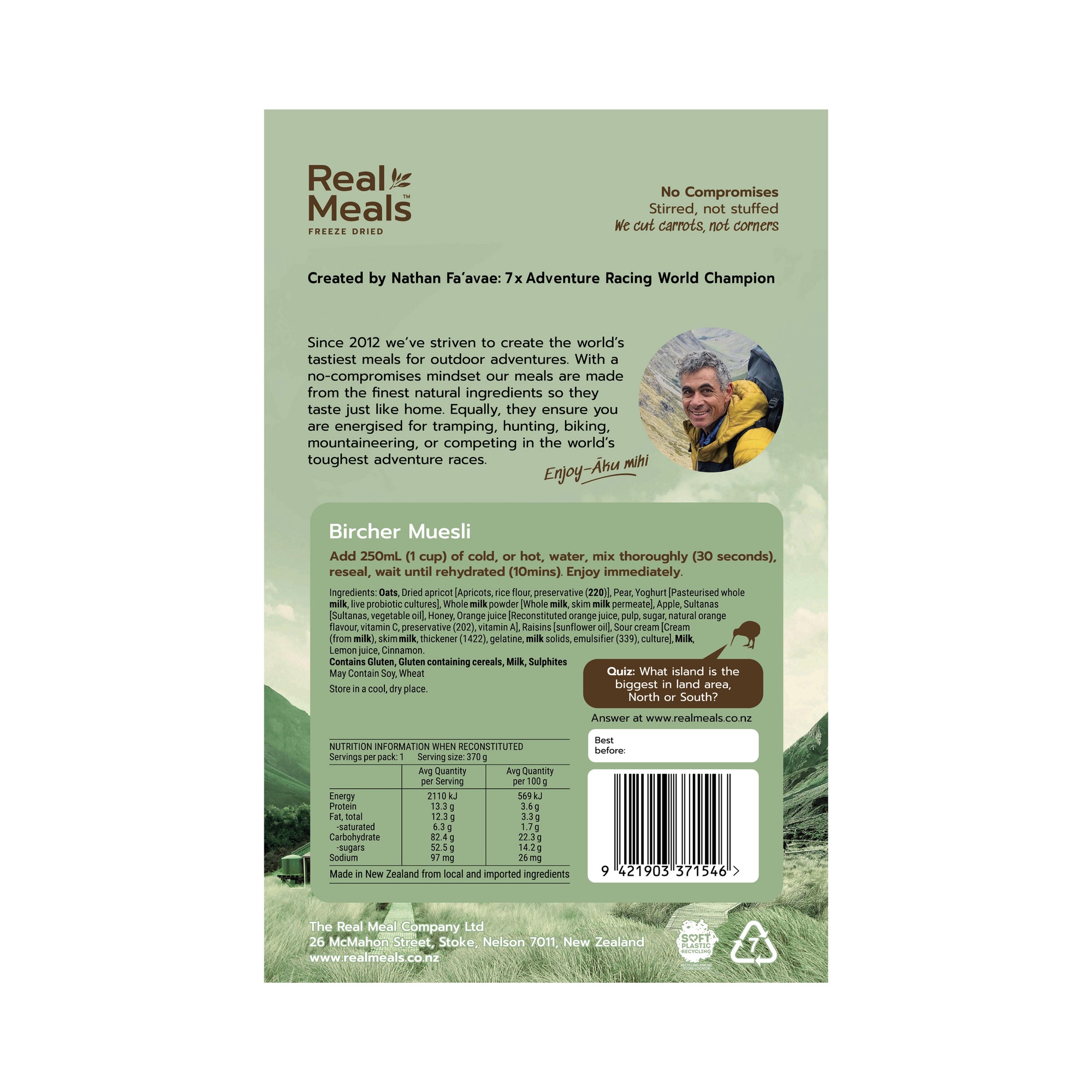 REAL MEALS - BIRCHER MUESLI