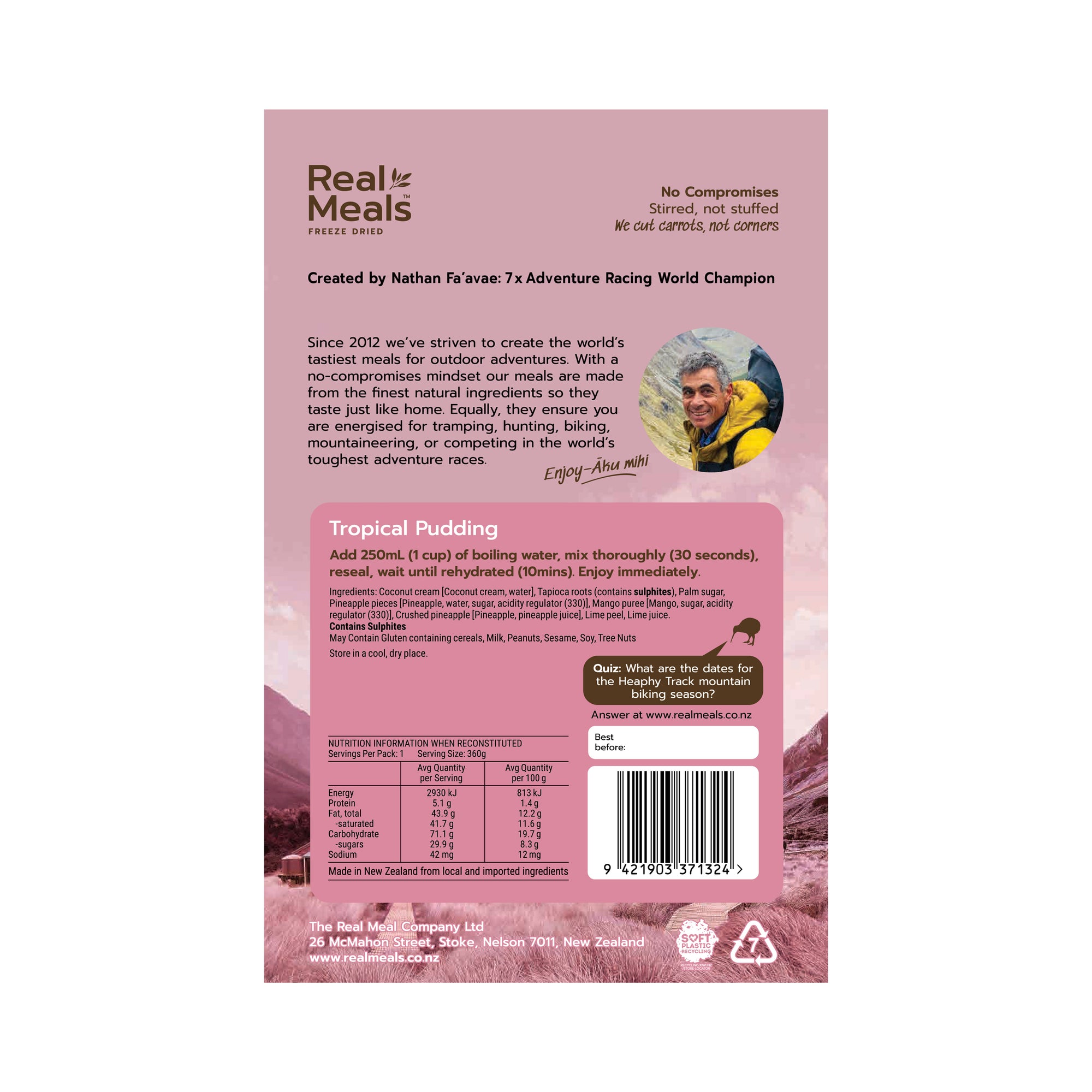 REAL MEALS - TROPICAL PUDDING