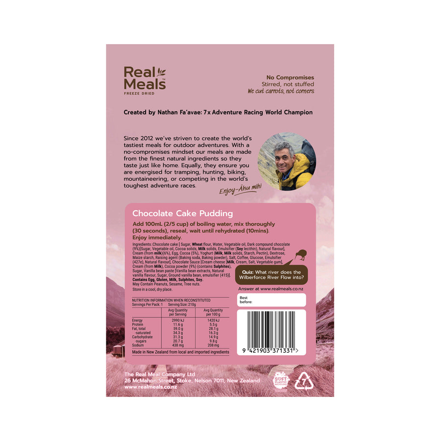 Real Meals - Chocolate Cake Pudding