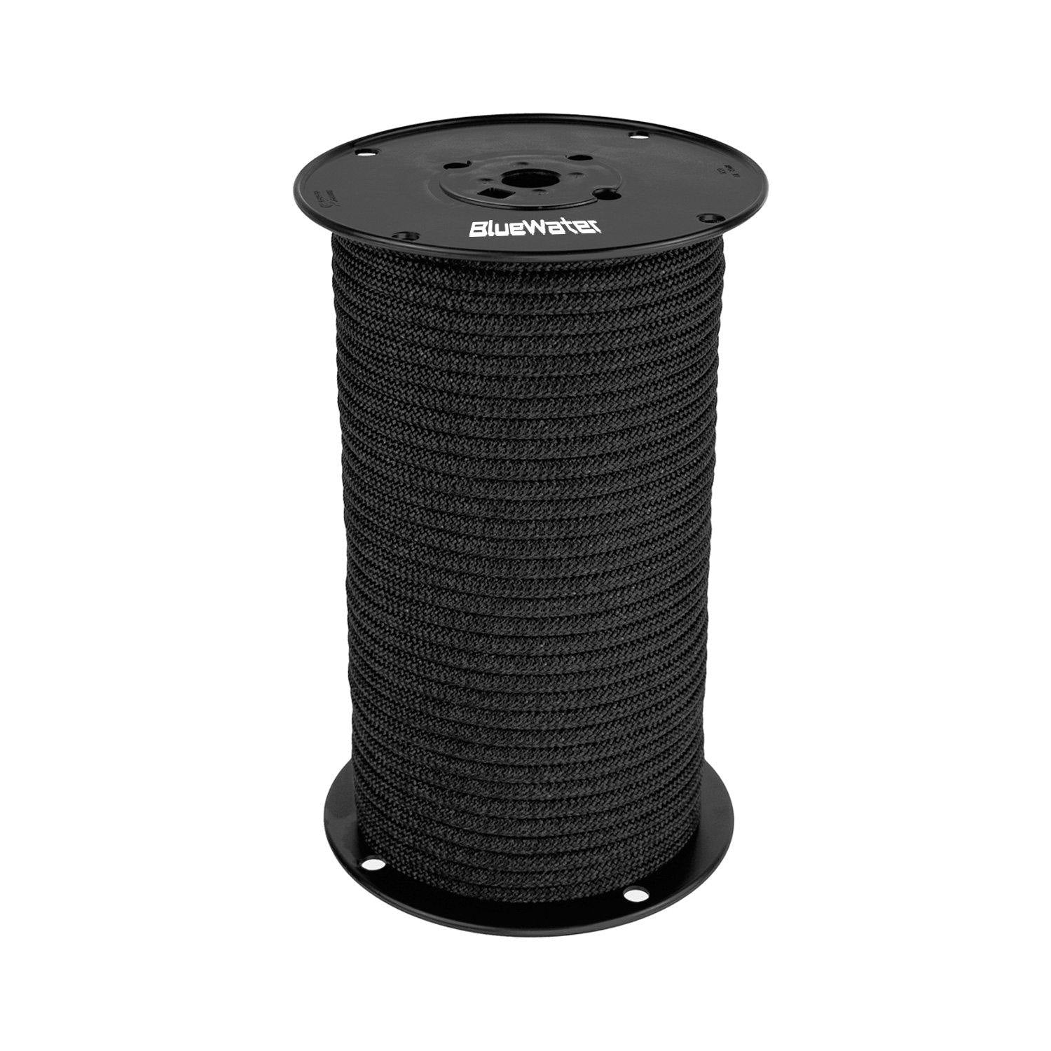 BLUEWATER - STATIC NYLON CORD 7MM Black - Outdoor eStore Australia - outdoorestore.com.au